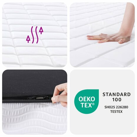 Schuimmatras middelzacht 80x200 cm 8