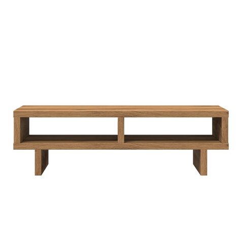 Monitorstandaard 50x27x15 cm bewerkt hout artisanaal eikenkleur 4
