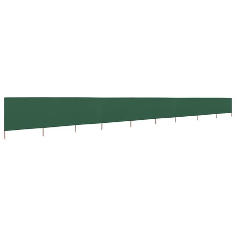 Windscherm 9-panelen 1200x120 cm stof groen 2
