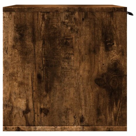 Kattenbakkast 80x50x45 cm bewerkt hout gerookt eikenkleurig 6