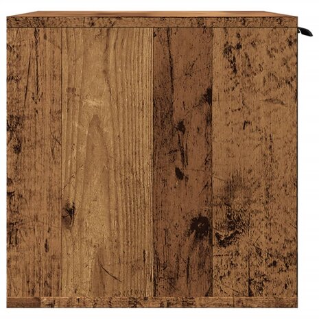 Kattenbakkast 80x50x45 cm bewerkt hout oud houtkleurig 6