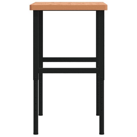 Werkbank rechthoekig 100x60x(73-99,5) cm massief beukenhout 6