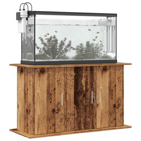 Aquariumstandaard 101x41x58 cm bewerkt hout oud houtkleurig 1
