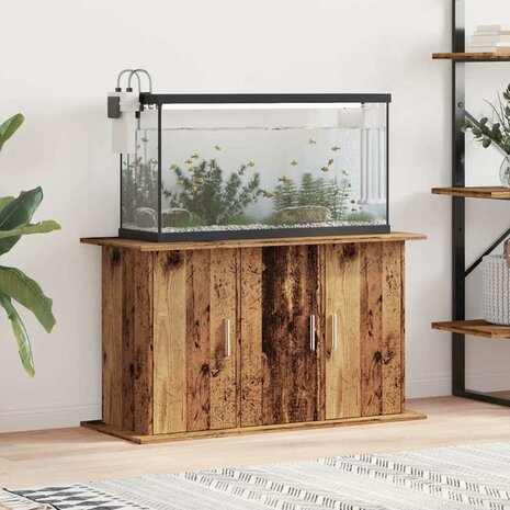 Aquariumstandaard 101x41x58 cm bewerkt hout oud houtkleurig 3