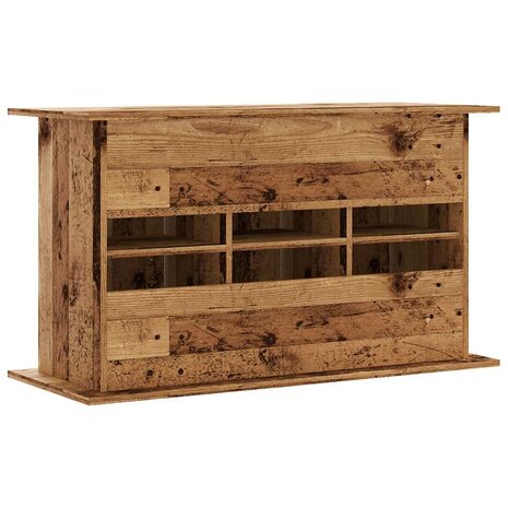 Aquariumstandaard 101x41x58 cm bewerkt hout oud houtkleurig 6