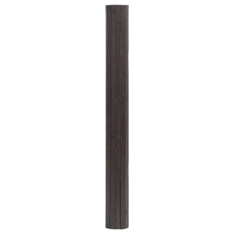Vloerkleed rechthoekig 70x200 cm bamboe donkerbruin 3
