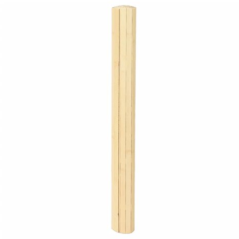Vloerkleed rechthoekig 80x200 cm bamboe lichtnaturel 3