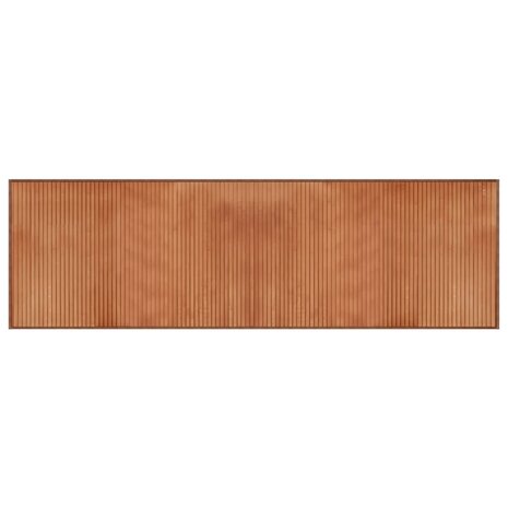 Vloerkleed rechthoekig 60x200 cm bamboe bruin 2