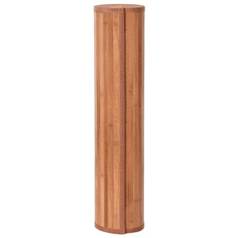 Vloerkleed rechthoekig 60x200 cm bamboe bruin 3