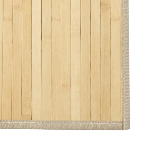 Vloerkleed rechthoekig 70x200 cm bamboe lichtnaturel 6