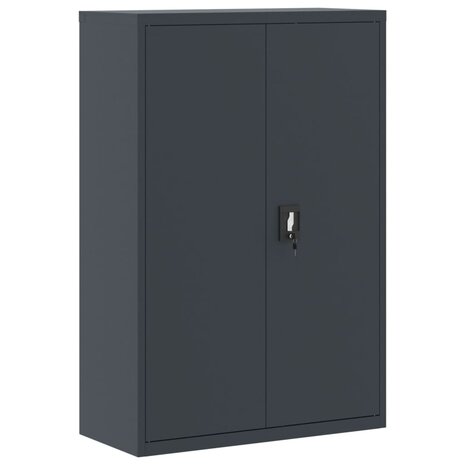 Archiefkast 90x40x140 cm staal antracietkleurig 2