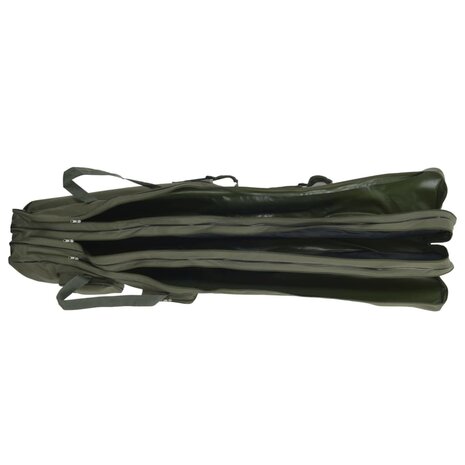 Hengeltas 150 cm oxford stof donkergroen 2