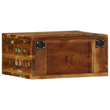 Tv-meubel wandmontage 40x30x19 cm massief gerecycled hout 6