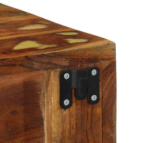 Tv-meubel wandmontage 40x30x19 cm massief gerecycled hout 8