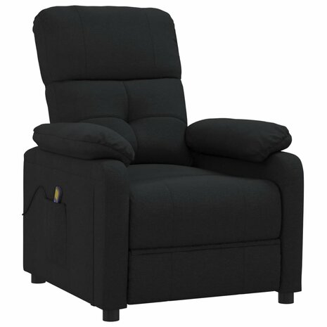 Massagestoel stof zwart 2
