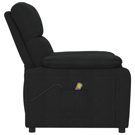 Massagestoel stof zwart 4