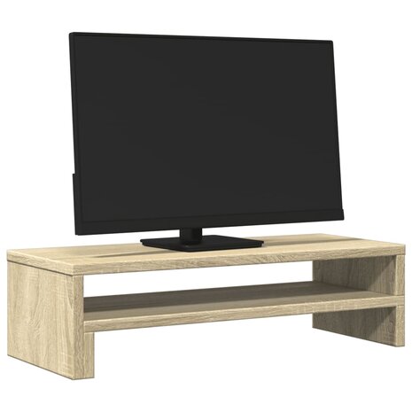 Monitorstandaard 54x22x15 cm bewerkt hout sonoma eikenkleurig 3