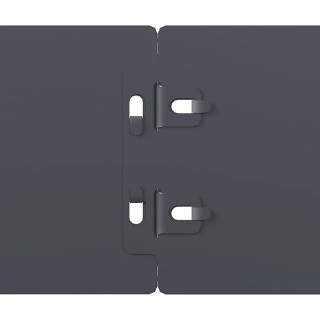 Gazonranden 10 st 10x103 cm koudgewalst staal antraciet 7