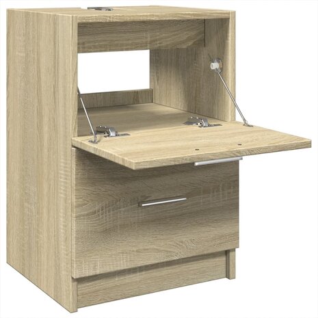 Wastafelkast 40x37x59 cm bewerkt hout sonoma eikenkleurig 5