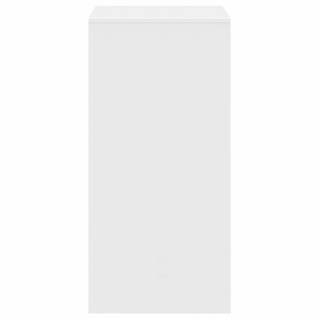 Bartafel 51x50x103,5 cm bewerkt hout wit 5