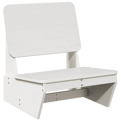 Tuinstoel 60x64x70,5 cm massief grenenhout wit 2