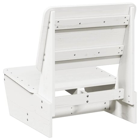Tuinstoel 60x64x70,5 cm massief grenenhout wit 5