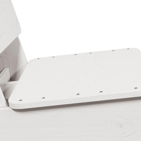 Tuinstoel 60x64x70,5 cm massief grenenhout wit 6