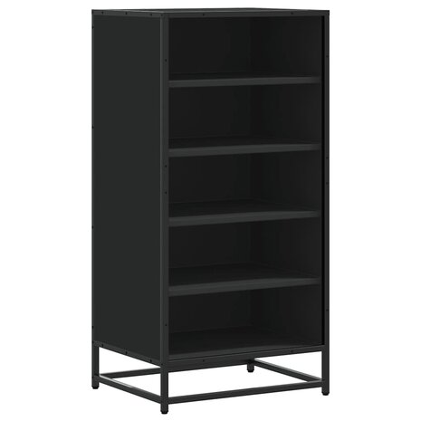 Schoenenrek 48x38x97,5 cm bewerkt hout zwart 2