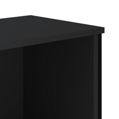 Schoenenkast 90x38x45,5 cm bewerkt hout zwart 7