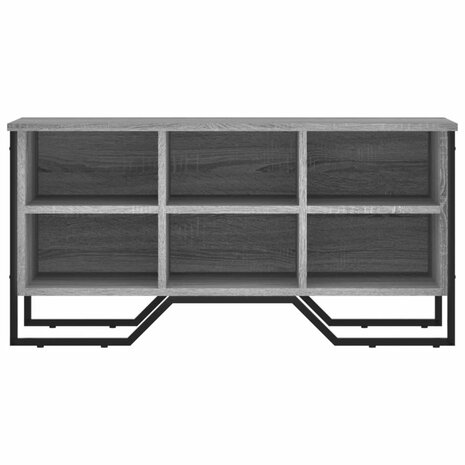 Schoenenkast 90x38x45,5 cm bewerkt hout grijs sonoma eikenkleur 4