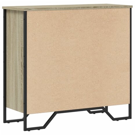 Boekenkast 80x31x74,5 cm bewerkt hout sonoma eikenkleurig 6