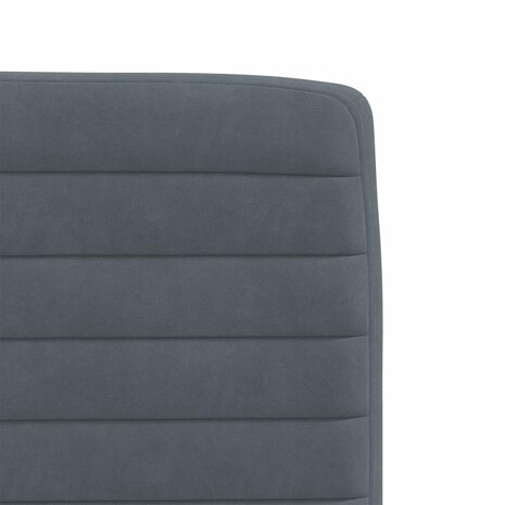 Eetkamerstoelen 2 st fluweel donkergrijs 7