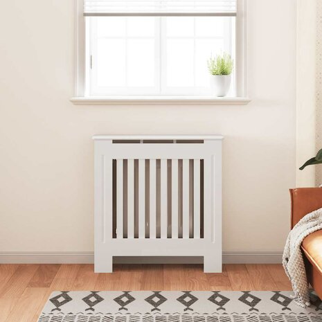 Radiatorombouw 78 cm MDF wit 3