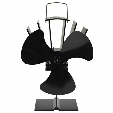 Kachelventilator met 3 vinnen zwart 2