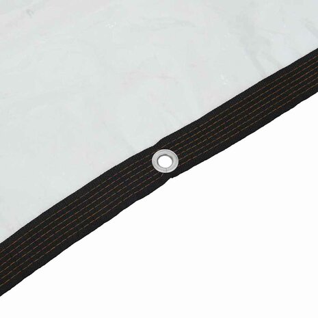 Doorzichtig zeildoek met zeilringen 3x5 m polyethyleen 8