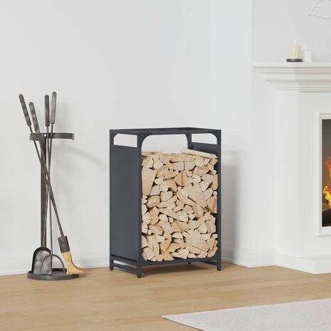 Brandhoutrek 44x28x65 cm koudgewalst staal antracietkleurig 1