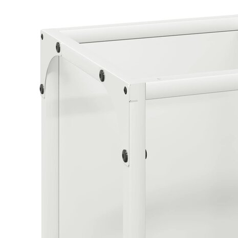 Brandhoutrek 25x25x60 cm koudgewalst staal wit 8