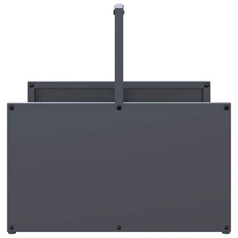 Brandhoutrek 40x40x40 cm koudgewalst staal antracietkleurig 6