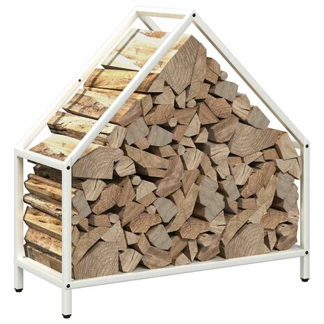 Brandhoutrek 60x25x60 cm koudgewalst staal wit 4