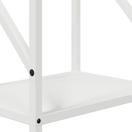Brandhoutrek 34x25x100 cm koudgewalst staal wit 9