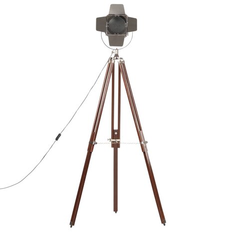 Vloerlamp driepoot 180 cm massief mangohout       6