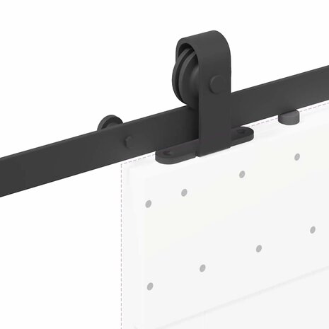 Doos met onderdelen voor schuifdeur 152,5 cm staal zwart 9