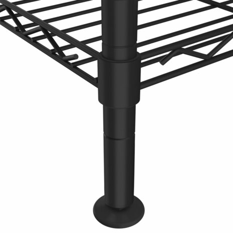 Opbergrek 4-laags 200 kg 90x35x137 cm zwart 6