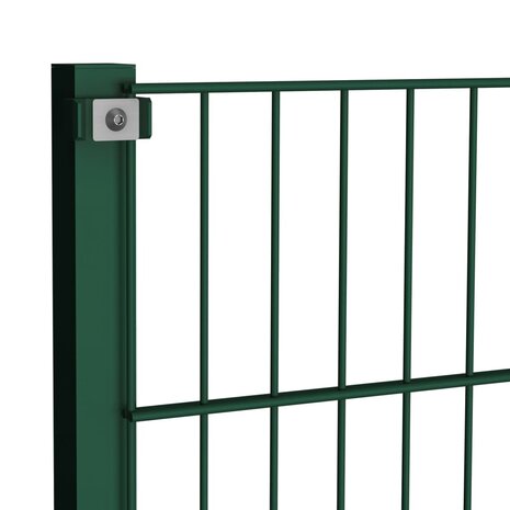 Schuttingpaneel met palen 8,5x1,2 m ijzer groen 4