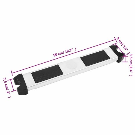 Zwembadladder losse trede 50x9x3,5 cm 304 roestvrij staal 6