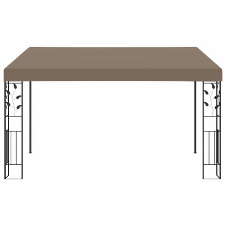 Wandprieel 4x3x2,5 m taupe 2