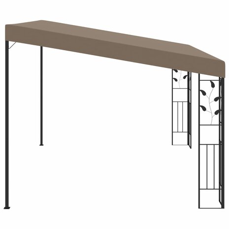 Wandprieel 4x3x2,5 m taupe 3