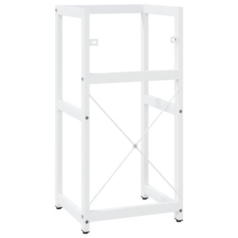 Wastafelframe 40x38x83 cm ijzer wit 5