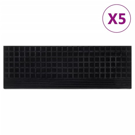 Trapmatten 5 st 25x75 cm rubber 1