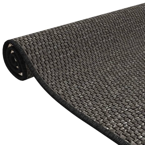 Tapijtloper 50x150 cm sisal-look antracietkleurig 5